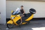 Motor vehicle Vehicle Yellow Scooter Automotive design